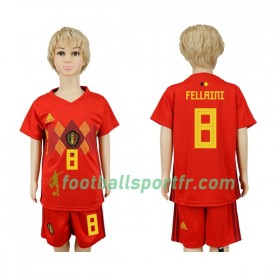 Tenue Belgique Fellaini 8 Enfant Domicile Coupe du monde 2018 Maillot de Foot